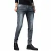 Coréen hiver jean pour hommes 2022 Cfort Flex mince luxe Fi hommes vêtements de créateurs corée maigre petit ami jean a42M #