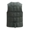 classic Multi-Pocket Men's Padded Vest Winter Warm Sleevel Coat Tactical Vest Jacket for Men Solid Lightweight Male Waistcoat F1pD#