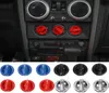 ABS CAR AIR Condition Swtich Button Decoration Cover för Jeep Wrangler JK 20072010 Bil Interiör Tillbehör4514831