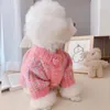 Vêtements de chien Mode Automne Hiver Pull pour animaux de compagnie Cardigan Vêtements Coeur Chaud Chiens Vêtements Chat Petit Épaissir Mignon Rose Fille Chihuahua