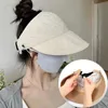 cket Hats New Womens Ponytail Baseball Cap Summer Wide Conical Bucket Cap Golf Fishing Sports Outdoor Cap調整可能な太陽ハット24326