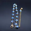 Bracelets de cheville en acier inoxydable Trkiye mauvais œil bleu Bracelet femmes été plage océan accessoires Bracelet bijoux cadeau ASG117S05C24326