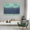 Tapestries Art Deco Double Drop In Blues And Greens Tapestry Room Decorations Aesthetic Things To Decorate The Wallpapers Home Decor