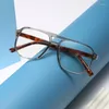 Sunglasses Double Beam Presbyopia Glasses Square Reading Anti Blue Light And Fatigue 1.0 To 4.0