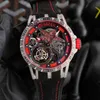 Zegarki dla mężczyzn Excalibur Watch Luksusowe mechaniczne łączy siłę z pięknem kolorowe Collocation Geneva zegarki marki na rękę