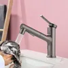 Rubinetti per lavandino del bagno Rubinetto per lavabo estraibile con tubo morbido Rubinetto per acqua fredda semplice e moderno Miscelatore per lavabo multifunzionale