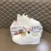 Heren Casual schoenen designer damesschoenen Reizen leer man veterschoenen mode dame Flat Running Trainers Letters vrouw schoen platform gym sneakers maat 35-45 edj0212d