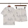 Modedesigner Hawaii Beach Casual Shirt Set Summer Men's Business Shirt Kort ärm Top Loose Shirt Asiatisk storlek M-XXXL Z416