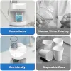 Tumblers Automatic Mouthwash Dispenser for Bathroom 550ml Super Adhesive Wall Mounted Mouth Wash Container Touchless with Magnetic Cups