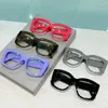 Sunglasses Frames KAMMPT Oversized Square Eyeglasses 2024 In Vintage Non-prescription Women Eyewear Trendy Fashion Designer Spectacles