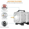 Accessories 45W 220V Electromagnetic Air Compressor Pump 70l/Min Oxygen Aquarium Fish Pond Compressor Hydroponic Air Aeration Pump ACO318