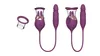 Rose seksspeeltje, dildo-vibrators, volwassen speelgoed voor koppels, vrouw, opgewaardeerd, 4-in-1, zuigen, tonglikken, stuwende dildo's, G-spot vibrator, clitoris-tepelstimulator (paars)