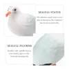 Dekorativa figurer Nautisk Seagull Staty Miniatyrfigur för hembilkaka hus