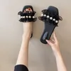 Zapatos de vestir L Zapatillas de mujer Sandalias planas de verano Diapositivas 2024 Tendencia coreana Chanclas de playa Tacones