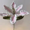 Knitting Finished Handmade Crochet White Lily Flowers Wool Yarn Knitting Products Crochet Artificial Flowers Home Decor Flowers Bouquets