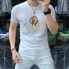 Designer T -shirt Summer Mens Womens Designers Tshirts For Men New Fashion Tops Luxurys Polos Letter Bomull Tshirts Kläder Kort ärm Tees