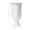 Vases Nordique abstrait visage à facettes en céramique blanc Vase Vases à fleurs décor à la maison plante pot de fleurs mode Vase à fleurs pour la maison mariage