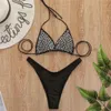 Sexy nieuw bikini-sexy badpak met diamanten bezaaide parels