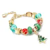 Bracelets de charme Bijoux faits à la main en gros style européen bricolage grand trou bracelet de perles cadeaux de Noël pour les femmes pendentif arbre rouge fruit dhrmd