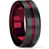 Mode 8 MM Wolfraamcarbide Ring Zwart Keltische Draak Blauw koolstofvezel Ring Mannen Wedding Band