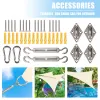 Accessoires Kit de matériel Sun Shade Sail 24pcs / Set 304 Kit d'installation de canopée Sunshades en acier inoxydable pour installer accessoire auvent