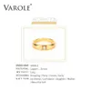 Bandringe VAROLE Punk-Kurvenring geeignet für Frauen mit einem großen minimalistischen CZ-Goldring, modischer Schmuck, Anillos, kein Aufdruck, gutes Geschenk J240326