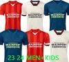 Eindhoven Away Soccer Jerseys enfants hommes kits 2023 2024 Hazard FABIO Silva Accueil hommes enfants maillots de football enfants ensemble TOP kits adultes XAVI 10 JJ 3.26