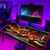 Pads Mousepad Anime World of Tanks RGB PC PC Gamer Myse Gaming Pad Luminous z drucianym dywanem Dibet Keyboard Laptop Mat Podświetlenie maty