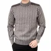 Dimusi Outono Inverno Mens Sweater Casual Grosso Quente Cmere Gola Pulôver Homens Slim Fit Clássico Suéteres Malhas Roupas H4wb #