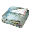 Cobertores Wonderland Throw Blanket Vintage Decorativo Cama de Inverno Fofa