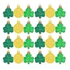 Party Decoration 24pcs Shamrocks Clovers Coin Pendant Elegant Irish Tree Ornament For Festival