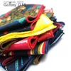 Zakdoeken Bandana's Durag Fashion set bloemenprint pochet 25cm * 25cm heren katoenen handvat hoofddoek dames Hanji Y240326