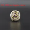 2020 JAMES Lakers Basketbal Team kampioenen Kampioenschap Ring Met Houten Doos Souvenir Mannen Vrouwen Jongen Fan Brithday Gift 2022 2023 Hip hop Sieraden Sport Punk