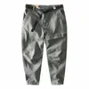 Lente Herfst Nieuwe Mannen Cott Effen Kleur Losse Cargo Broek Mannen Kleding Grote Zakken Joggers Mannen Streetwear AZ331 72JH #