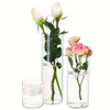 3 stuks helder glas bulk, cilinder drijvende kandelaars, bulk plantenbloemenvazen voor centerpieces, bruiloft en huisdecoratie