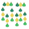 Party Decoration 24pcs Shamrocks Clovers Coin Pendant Elegant Irish Tree Ornament For Festival