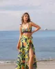 Damenbadebekleidung 2024 Eleganter 3-teiliger Frauen-Badeanzug mit Rock Hohe Taille Vertuschung Weibliche Röcke Mode bedrucktes Kleid Beachwear