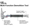 Marteau marteau dur multifonctionnel avec pied-de-biche, outil de sauvetage en cas d'incendie, outil d'extérieur de démolition, outil à main