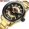 Relogio masculino Curren Mens Matchs Luxury Top Brand Men's Fashion Casual Steel Watch Military Quartz Wristwatch Reloj Homb329U