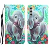 Flip Leather Card Slot Stand Cases Butterfly Wolf Cat Flower Mandala Butterfly Tiger Wallet For Samsung S21 S23 FE S24 Plus Ultra A05S A15 A25 A35 A55 A04S A14 A34 A54 A13