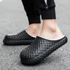 Chinelos sapatos de inverno para homens à prova d'água antiderrapante casa quente homem 2024 interior fechado dedo do pé de pelúcia slides sola macia casual