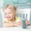 Baby Feeding Bottle Kids Cup Silicone Sippy Children Leakproof Drinking Cups Cartoon Cat Infant Straw Handle Silicone Drinkware 240322