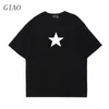 Y2K Aesthetics Molti colori T-shirt di cotone Star Star Stampa Streetwear Streetwear Short Sum