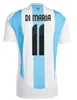 2024 2025 Argentine Soccer Jerseys Fans Player Version Messi Allister Dybala Di Maria Martinez de Paul Maradona Home Away GK Hommes et femmes Maillot de football