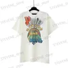 T-shirts hommes Angels Rainbow T-shirt Hommes Femmes Lettres Imprimer T-shirts Court Slve surdimensionné Jeunes Couples Tops Pulls T240325