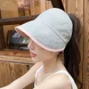 Kezha Ponytail Quick Drying Waterproof Thin Hollow Top for Women in Summer, Breathable Double-sided Wearing Duckbill Hat, Wide Brim Sunshade Hat