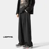 Cáqui / preto / cinza Mens coreano cor sólida harem calças japonesas streetwear harajuku casual calças soltas plus size 5xl-m r5cY #