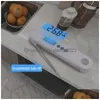 Termometri Instant Lettura Termometro a carni Foot Digital Precise Food con Display Retroilluminazione Sonda pieghevole per Fry Fry BBQ Grill e dhvyf