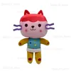 Плюшевые куклы Gabby Dollhouse Plush Toys Kawaii Mercat милые чучела животных русалка кошачья кукла домик плюшевые куклы дети день рождения рождественские подарки T240325