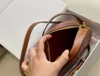 Fashion TRIOMPHES round oval Designer tote bags Womens leather sling Even embossed pink mens Clutch Bags 7A Cross Body Shoulder make up purse and handbag luxurys Bags